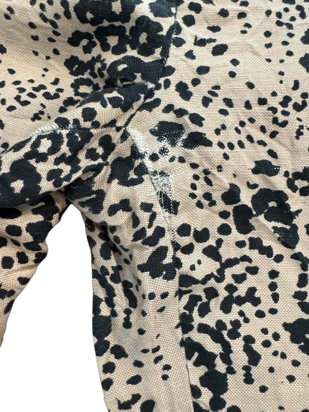 J.Crew Peyton High-Rise Leopard Print Linen-Lyocell Blend Wide-Leg Cropped Pants - Picture 7 of 10